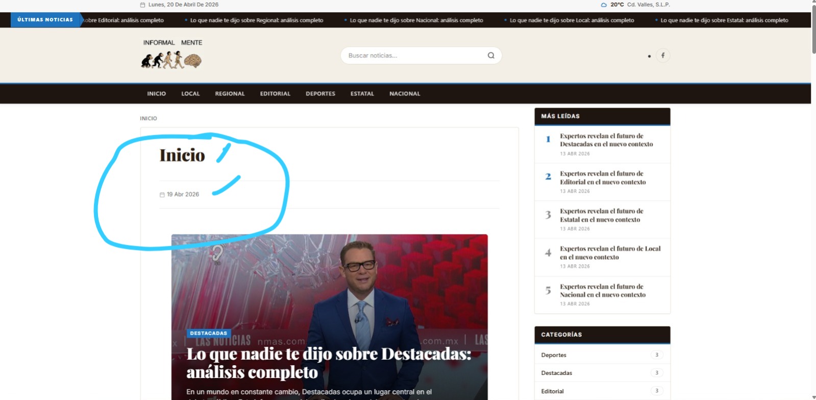 David Medina anuncia nueva carretera
